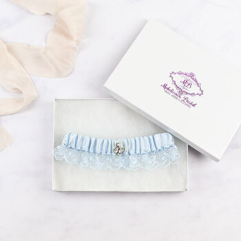 Something Blue 'Abigail' Collection Bridal Garter, 2 of 6