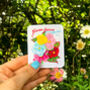 Illustrated Flower Seed Packet Woven Cloth Patch, thumbnail 1 of 6