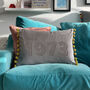 Personalised 50th Birthday Velvet Cushion, thumbnail 4 of 6