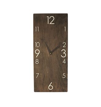 Crafted Luxury Industrial Wooden Wall Clock, 8 of 8