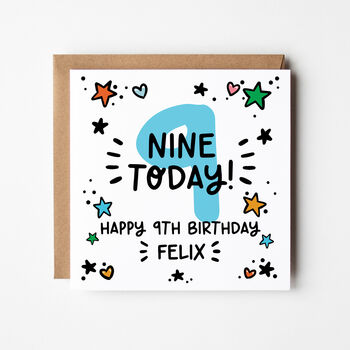 6th, 7th, 8th, 9th Birthday Card For Boys, 2 of 7