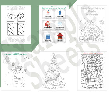 Personalised Christmas Activity Book, 3 of 6
