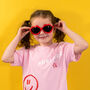 Children's Personalised Name Scribble Smiley T Shirt, thumbnail 2 of 9