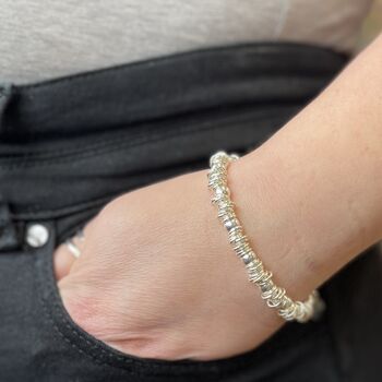 Sterling Silver Rings Bracelet, 2 of 5