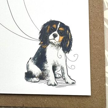 Cavalier King Charles Spaniel Happy Valentine's Card, 3 of 6