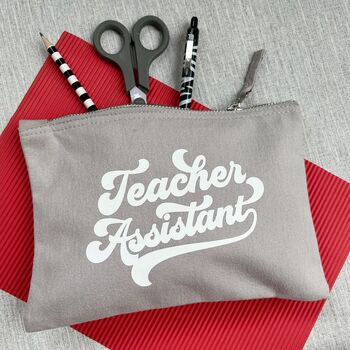 Thank You Teaching Assistant Cotton Pencil Case/Pouch, 3 of 7