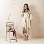 Orchard Blossom Organic Cotton Kimono Dressing Gown, thumbnail 4 of 6