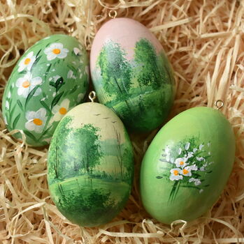 Hand Painted Easter Egg Decoration Park, 2 of 4