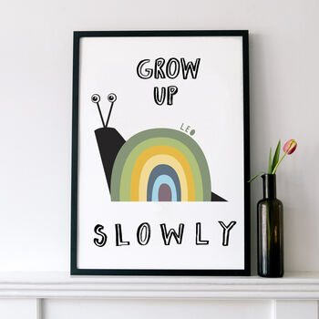 Rainbow Grow Up Slowly Print, 5 of 7