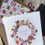 Pressed Flowers Square Folded Invitation, thumbnail 4 of 7