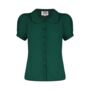 Jive Blouse In Hampton Green Vintage 1940s Style, thumbnail 1 of 2