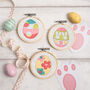 Embroidery Kit Easter Eggs Three' Three Pack, thumbnail 1 of 5