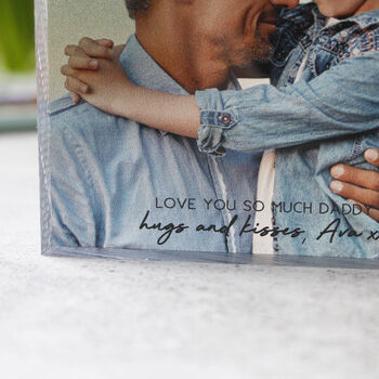 Father's Day Photograph Block, 2 of 7