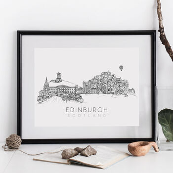 Edinburgh Skyline Print, 2 of 5