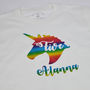 Personalised Unicorn Birthday Kids T Shirt, thumbnail 2 of 2