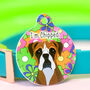 Personalised Flower Power Illustrated Dog ID Tag, thumbnail 11 of 12