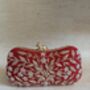 Red Frog Clasp Clutch, thumbnail 1 of 9
