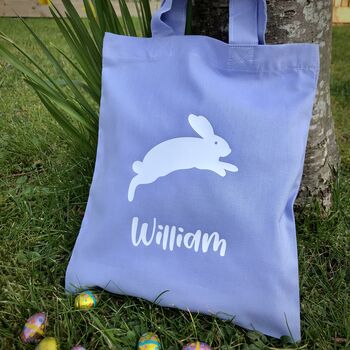 Personalised Easter Hunt Jumping Rabbit Bag, 2 of 4