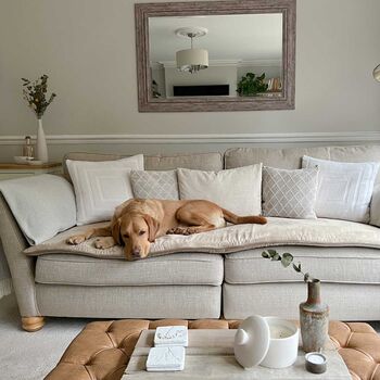 Lords And Labradors Luxury Velvet Sofa Topper, 4 of 6