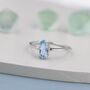 Genuine Sky Blue Topaz Ring In Sterling Silver, thumbnail 4 of 12