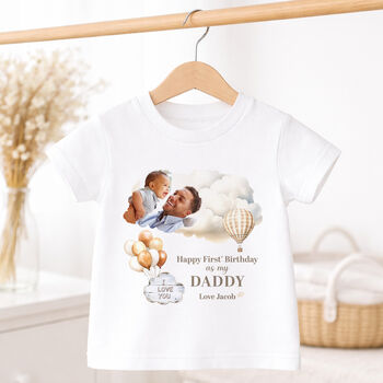 Personalised Daddy First Birthday Baby Grow, 2 of 8