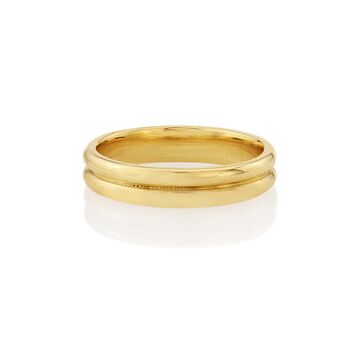 Warwick 9ct Double Yellow Gold Ring, 3 of 4