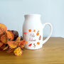 Autumnal Ceramic Flower Jug | Hello Autumn Flower Vase, thumbnail 1 of 6