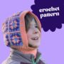 Granny Square Balaclava Printable Crochet Craft Pattern Guide Digital Download, thumbnail 4 of 8