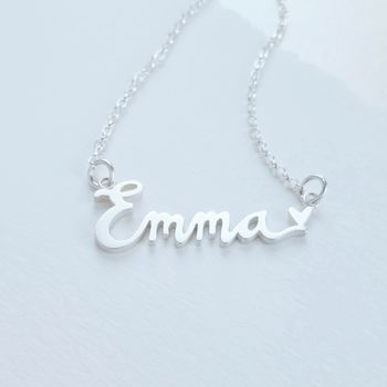 Personalised Name Heart Necklace, 4 of 6