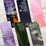 Book Lover Literary Quote Bookmark Set, thumbnail 1 of 2