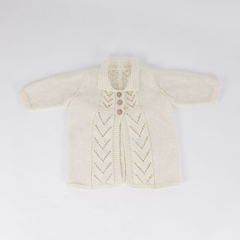 Baby Coat Intermediate Knitting Kit, 6 of 9