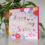 Superstar Sister Birthday Card, thumbnail 2 of 3