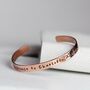 Mother's Day 'This Mummy Belongs To..' Copper Bangle, thumbnail 5 of 7