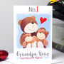 Personalised Number One Daddy Papa Bear Card, thumbnail 6 of 9