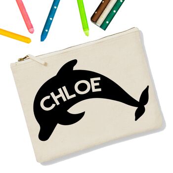 Personalised Animal Icon Zip Up Pencil Case, 10 of 12