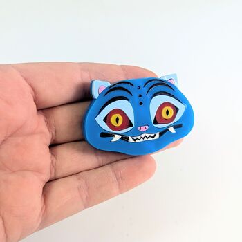 Huntr/X Kpop Demon Hunters Tiger Brooch Acrylic, Derpy, 2 of 4