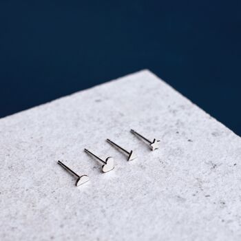 Sterling Silver Geometric Studs Multipack, 5 of 7