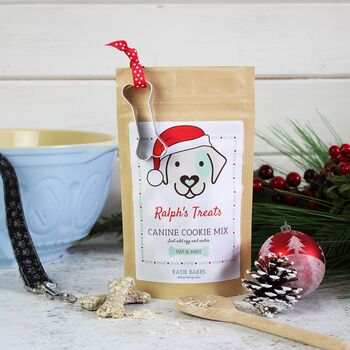 Christmas 'Bake Your Own' Dog Treat Mix Eco Pouch, 2 of 4