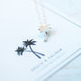 Palm Tree Sterling Silver Necklace, thumbnail 2 of 10