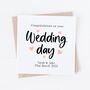 Personalised Wedding Day Card, thumbnail 1 of 2