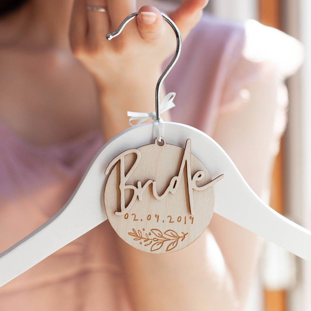 Personalised Bride Hanger Charm, 1 of 6