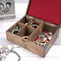 Personalised Large Wooden Name Jewellery Box, thumbnail 6 of 8