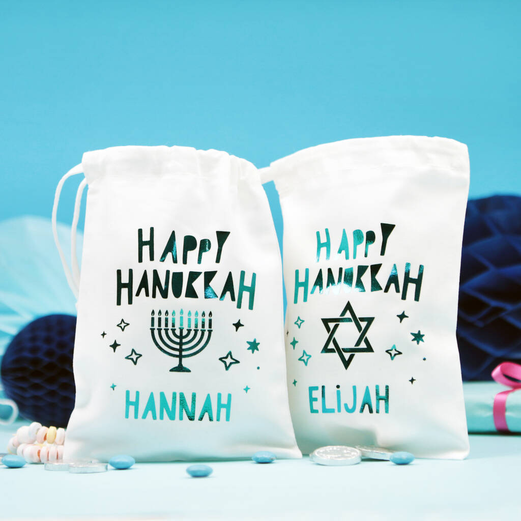 Personalised Happy Hanukkah Gift Bag, 1 of 2