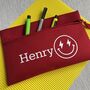 Personalised Stocking Filler Smiley Face Pencil Case, thumbnail 3 of 4