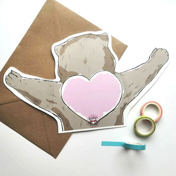 Cute Otter Valentines Or Anniversary Card, 2 of 2