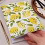 Personalised Notebook With Botanical Lemons, thumbnail 3 of 4