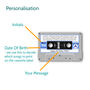 Personalised 40th Birthday Gift Cassette Tea Towel 1983, thumbnail 2 of 6