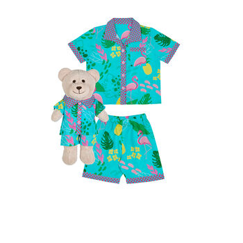 Felicia Pyjama Set With Matching Teddy Bear, 6 of 6