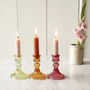 Coloured Cut Glass Candle Stick, thumbnail 5 of 8