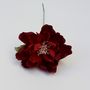Deep Red Single Stem Paper Flower, thumbnail 3 of 4
